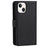 Fall-proof Detachable PU Leather Wallet Stand Phone Case Shell with Wrist Strap for iPhone 13 6.1 inch - Black - 3