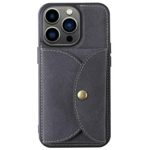 VILI TR Series Detachable 2-in-1 Design Magnetic Right Open Card Slot Leather Coated PC+TPU Case for iPhone 13 Pro 6.1 inch - Black - 1