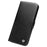 QIALINO Well-Protected Anti-Fall Magnetic Closure Wallet Design Genuine Leather Cell Phone Case for iPhone 13 mini 5.4 inch - Black - 3