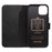 QIALINO Well-Protected Anti-Fall Magnetic Closure Wallet Design Genuine Leather Cell Phone Case for iPhone 13 mini 5.4 inch - Black - 4