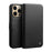 QIALINO Wallet Stand Function Magnetic Closure Top Layer Genuine Leather Phone Case Cover for iPhone 13 Pro 6.1 inch - Black - 1