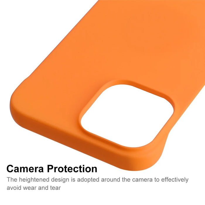 ENKAY HAT PRINCE Rubberized Matte Frameless Anti-scratch Hard PC Phone Case Shell for iPhone 13 mini 5.4 inch - Orange - 2