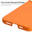 ENKAY HAT PRINCE Air Cushioning Rubberized Matte Frameless Anti-scratch Hard PC Phone Case Shell for iPhone 13 6.1 inch - Orange - 3