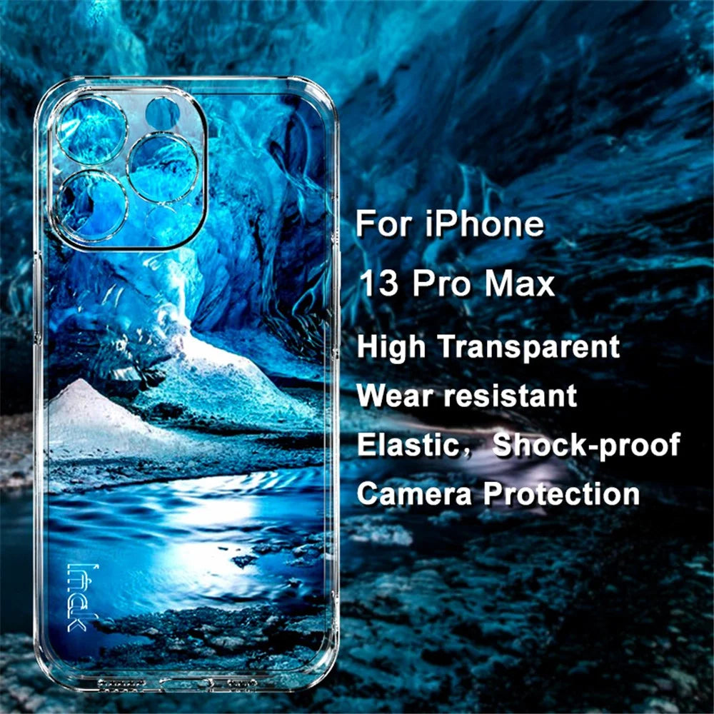 IMAK UX-5 Series TPU Cover for iPhone 13 Pro Max 6.7 inch, Shockproof Transparent Protective Phone Case - 2