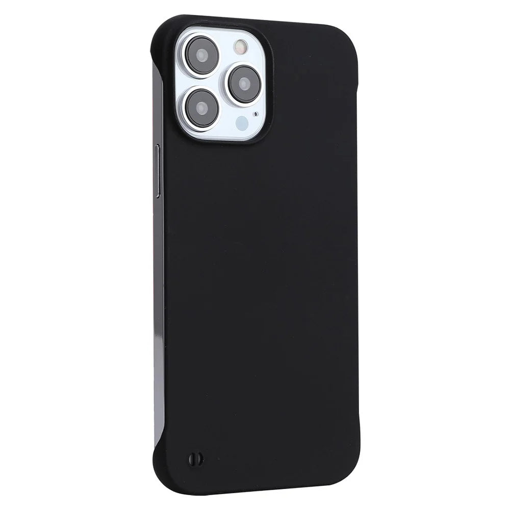 ENKAY HAT PRINCE for iPhone 12 Pro Max 6.7 inch Hard PC Slim Light Rubberized Matte Shockproof Phone Case Cover - Black - 1