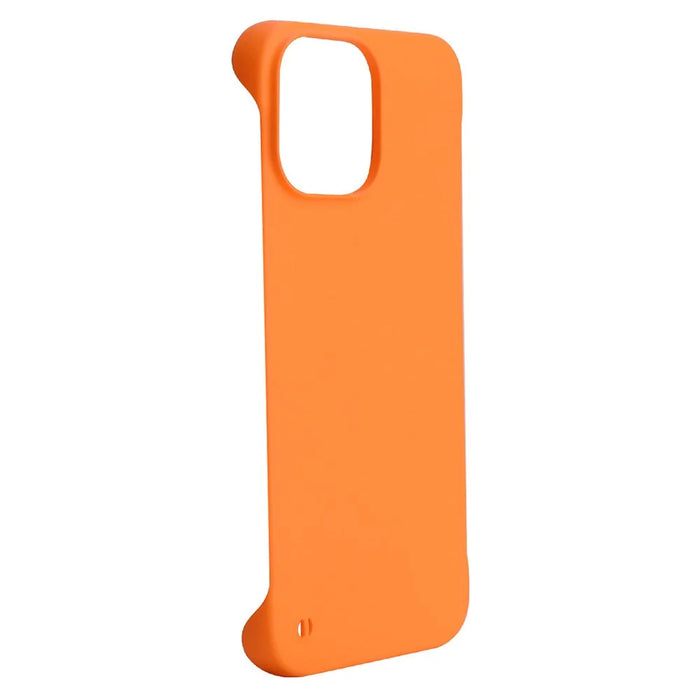 ENKAY HAT PRINCE for iPhone 12 mini 5.4 inch Matte Solid Color Hard PC Rubberized Anti-fall Phone Case Shell - Orange - 2