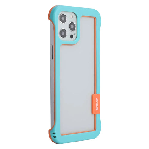 ENKAY HAT PRINCE For iPhone 12 Pro 6.1 inch/12 6.1 inch Heat Dissipation Slim Phone Case Frameless Drop Resistance Protective Cover with Hollow Design - Blue - 1