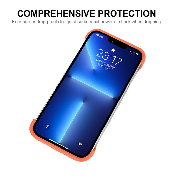 ENKAY HAT PRINCE For iPhone 13 6.1 inch Slim Phone Case Frameless Cover Drop Resistance Phone Protector - Blue - 2