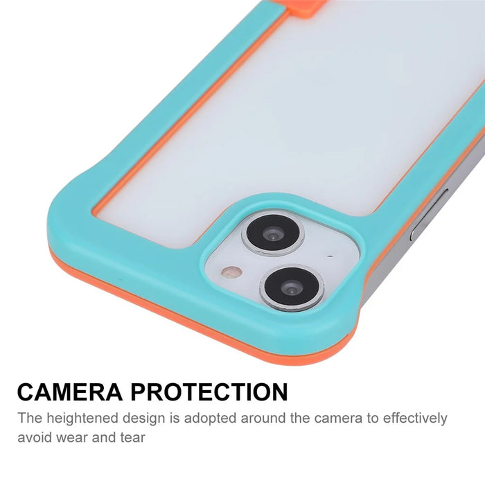 ENKAY HAT PRINCE For iPhone 13 6.1 inch Slim Phone Case Frameless Cover Drop Resistance Phone Protector - Blue - 4