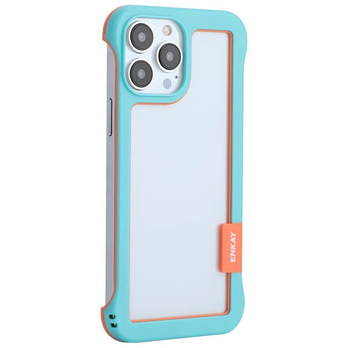 ENKAY HAT PRINCE For iPhone 13 Pro Max 6.7 inch Slim Phone Case Scratch-Resistant Cover Drop Resistance Phone Protector - Blue - 1