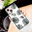For iPhone 13 6.1 inch Case, Pattern Design Hard Tempered Glass+PC Back TPU Frame Shockproof Cover - Leaves - 3