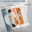 For iPad mini (2019) 7.9 inch/iPad mini 4 Rotary Kickstand PC + Silicone Hybrid Cover Anti-drop Tablet Case with Hand Strap - Cornflower Blue - 6