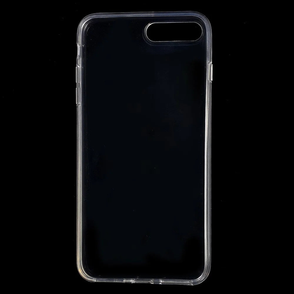 Clear Glossy Gel TPU Skin for iPhone 8 Plus / 7 Plus 5.5 Inch - Transparent - 3