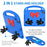 Mini Palm Shape Kickstand EVA Case for iPad 10.2 (2021) / (2020) / (2019), Hand Grip Impact-Resistant Tablet Shell - Blue - 2
