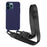 For iPhone 12 Pro Max 6.7 inch Matte Surface Smooth Flexible TPU Protective Phone Cover with Adjustable Strap - Dark Blue - 1
