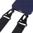 For iPhone 12 Pro Max 6.7 inch Matte Surface Smooth Flexible TPU Protective Phone Cover with Adjustable Strap - Dark Blue - 5