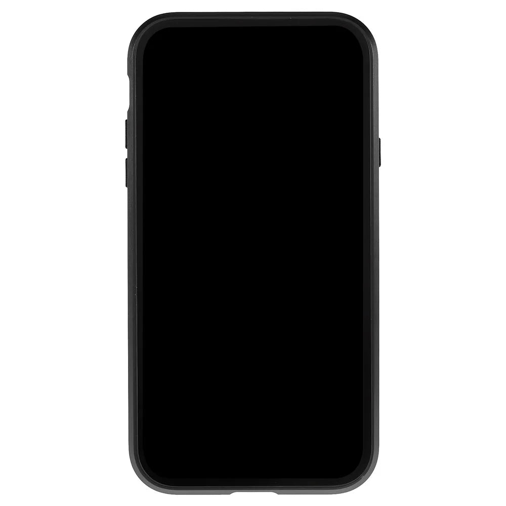 For iPhone 11 6.1 inch Anti-Peeping Magnetic Case Double-Sided Tempered Glass + Magnet Absorption Metal Bumper Frame Full Body Protection Cover - Black - 3