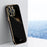 XINLI for iPhone 13 Pro 6.1 inch Anti-scratch Drop-proof Precise Cutout Case Electroplating Golden Edge Soft TPU Shell - Black - 2