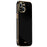 XINLI for iPhone 13 6.1 inch Precise Lens Cutout Shockproof Fashinable Case Electroplating Golden Edge Soft TPU Shell - Black - 1