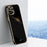 XINLI for iPhone 13 6.1 inch Precise Lens Cutout Shockproof Fashinable Case Electroplating Golden Edge Soft TPU Shell - Black - 2