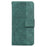 For iPhone 13 6.1 inch PU Leather Wallet Flip Cover Stand Function Geometry Imprinted Folio Protective Case with Strap - Green - 2