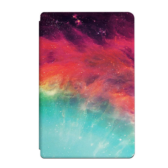 For 	iPad 10.2 (2021)/(2020)/(2019) Starry Sky Pattern Printing Shockproof Drop-proof PU Leather + TPU Tablet Cover with Stand - Color Starry Sky - 2