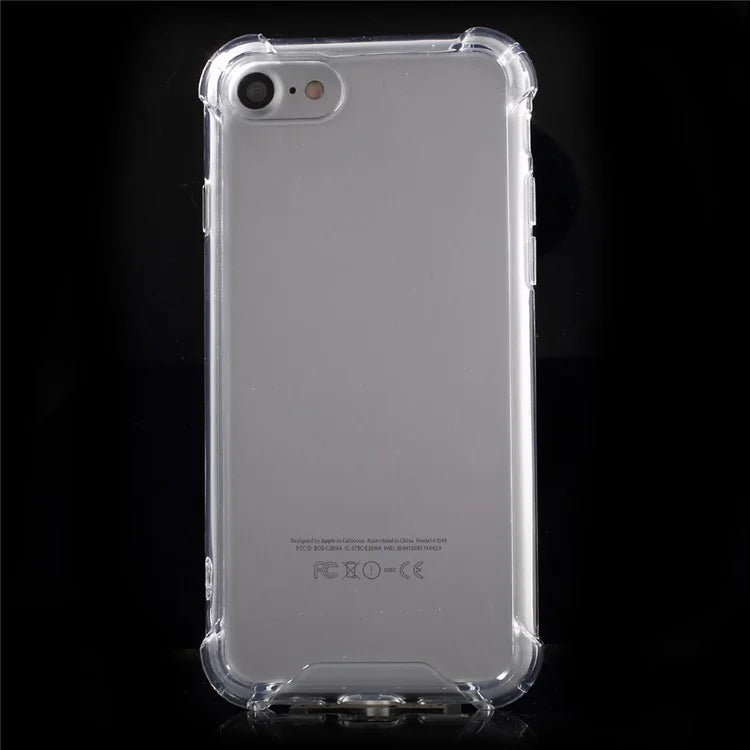 Drop-resistant Acrylic Hard Case Cover for iPhone SE (2020)/SE (2022)/8/7 4.7 inch - Transparent - 2