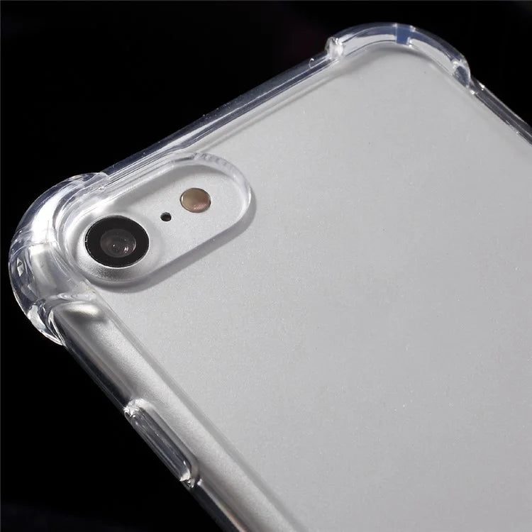 Drop-resistant Acrylic Hard Case Cover for iPhone SE (2020)/SE (2022)/8/7 4.7 inch - Transparent - 3