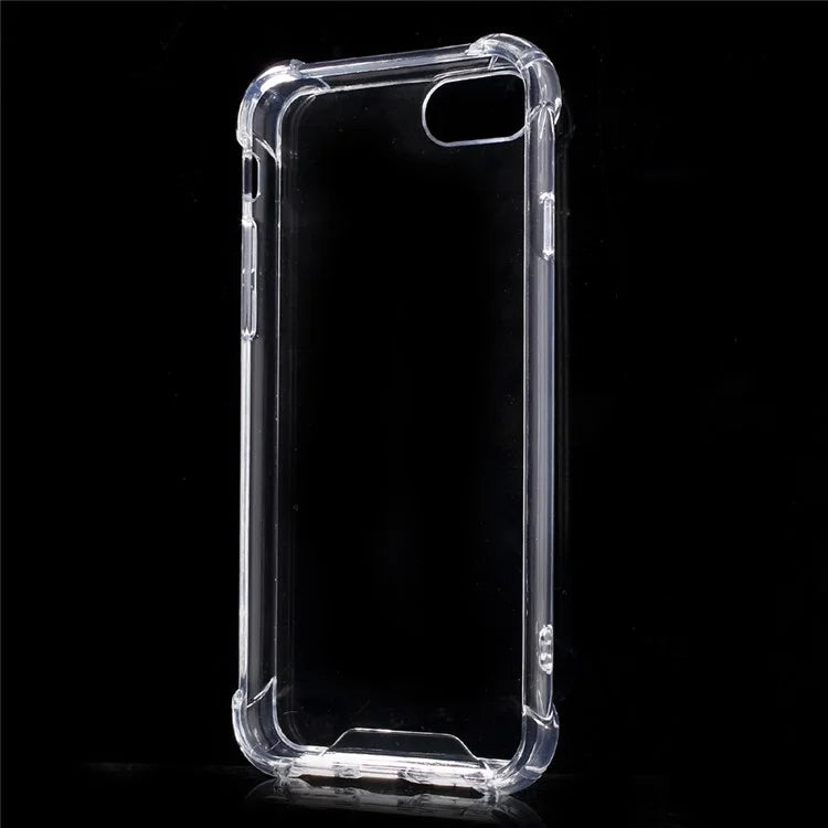 Drop-resistant Acrylic Hard Case Cover for iPhone SE (2020)/SE (2022)/8/7 4.7 inch - Transparent - 5