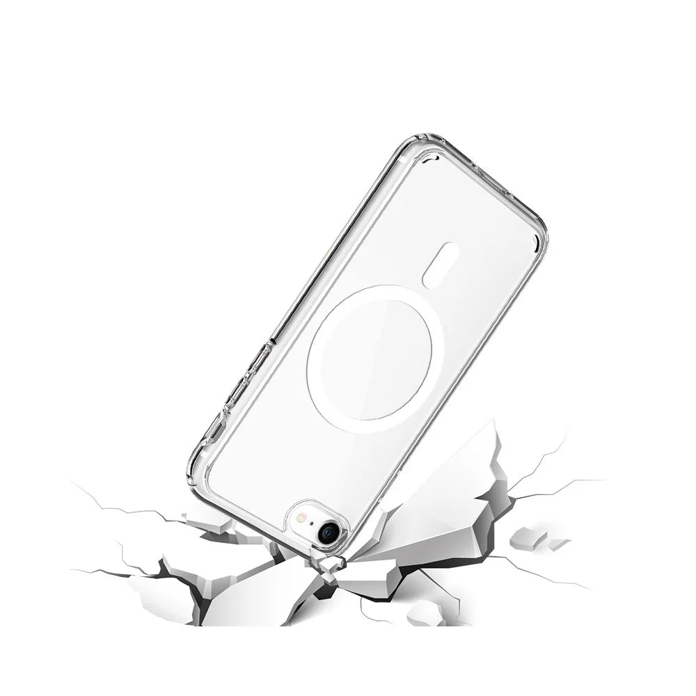 Crystal Magnetic Phone Case for iPhone 7 4.7 inch/8 4.7 inch/SE (2020)/SE (2022), Flexible TPU Phone Protective Cover - 2