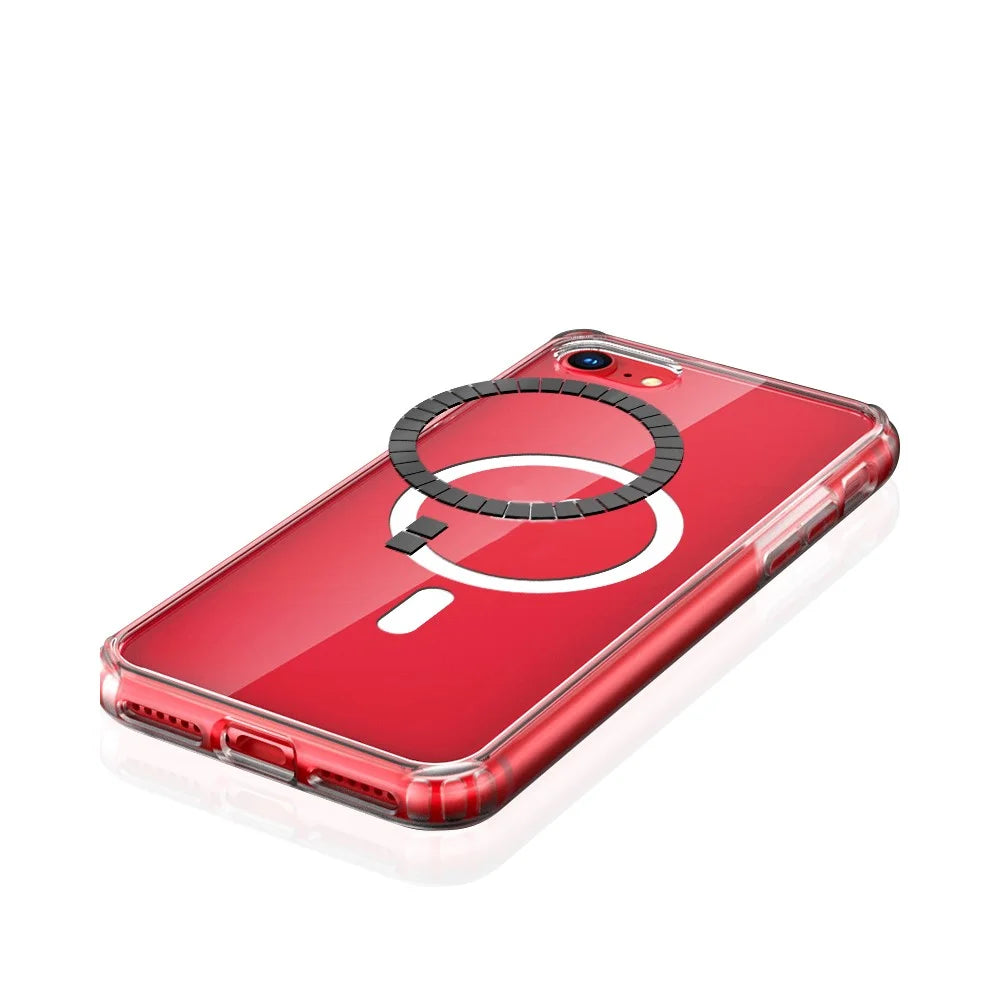 Crystal Magnetic Phone Case for iPhone 7 4.7 inch/8 4.7 inch/SE (2020)/SE (2022), Flexible TPU Phone Protective Cover - 5