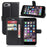 For iPhone 8 Plus / 7 Plus 5.5 inch Litchi Lychee Skin Flip Leather Stand Shell with Folio Flip Wallet - Black - 1