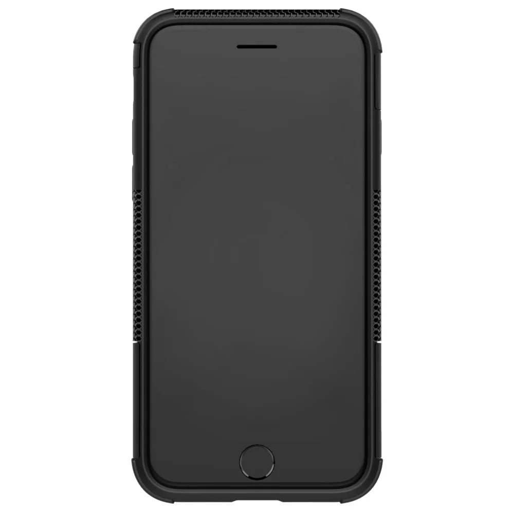 Cool Tyre PC + TPU Hybrid Case for iPhone SE (2020)/SE (2022)/8/7 4.7 inch- with Kickstand - Black - 6