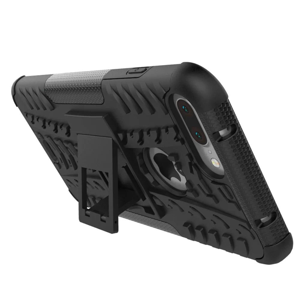 Cool Tyre Dual Guard PC + TPU Kickstand Case for iPhone 8 Plus / 7 Plus 5.5 inch - Black - 7