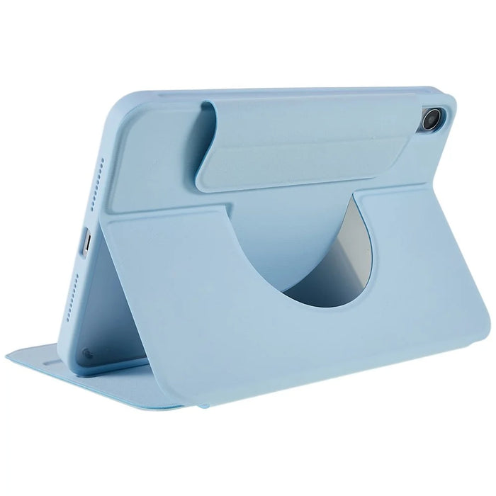 360-degree Rotating Shockproof Case for iPad mini (2024) / mini (2021) 2 in 1 Detachable Skin-Touch Tablet Cover with Stand - Sky Blue - 6