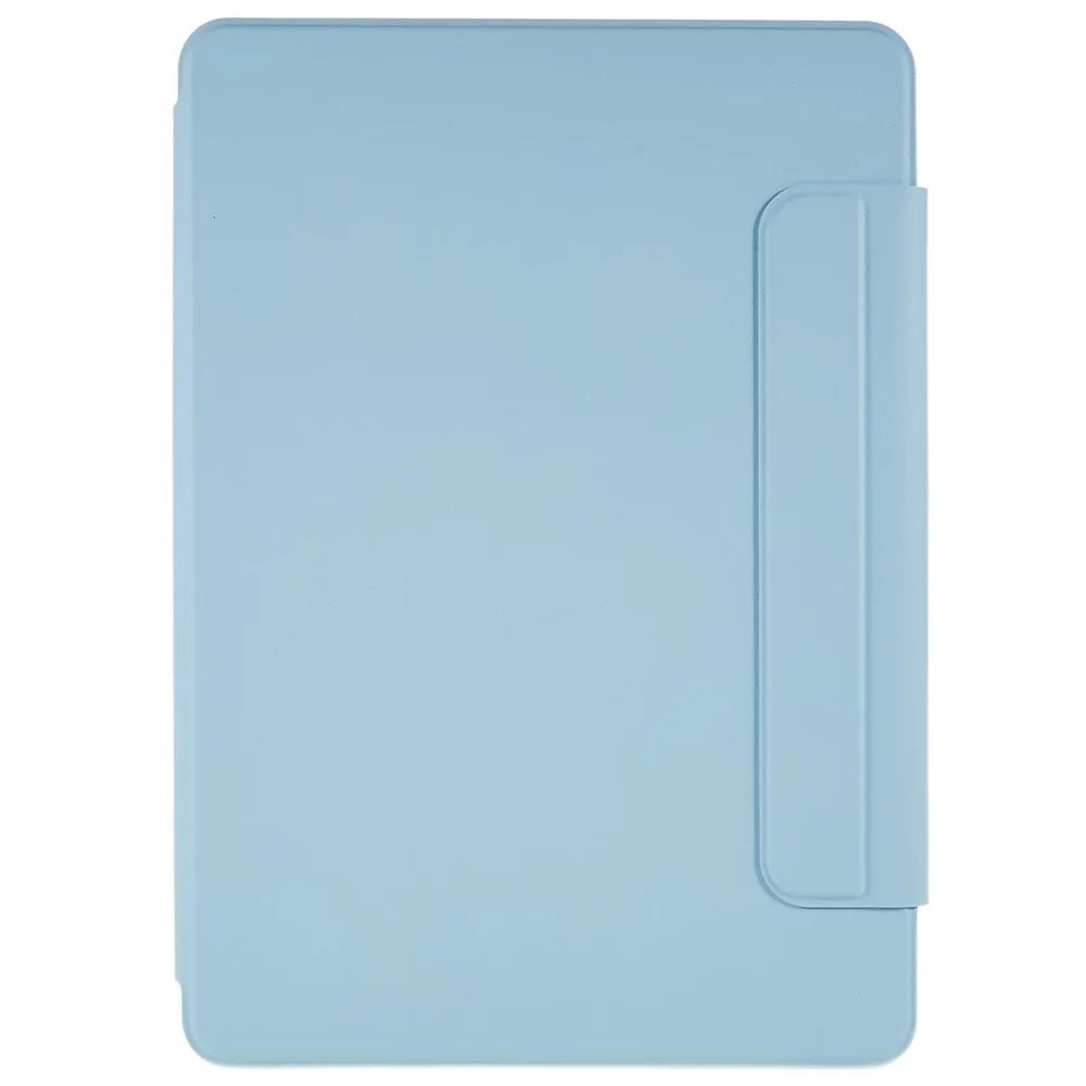 For iPad 10.2 (2021)/(2020)/(2019) Scratch Resistant Case 2 in 1 Detachable Skin-touch Tablet Stand Cover Support 360-degree Rotating - Sky Blue - 2