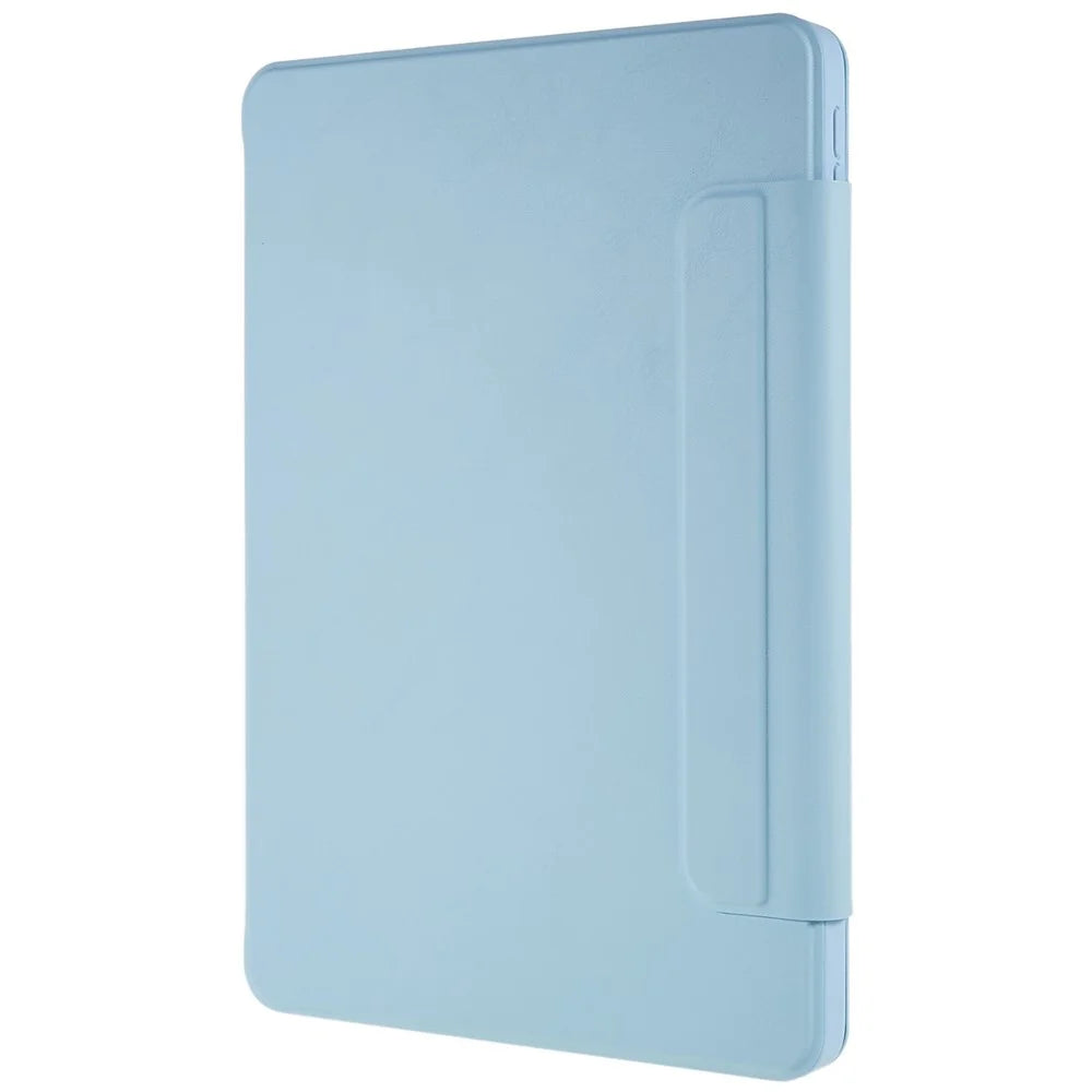For iPad 10.2 (2021)/(2020)/(2019) Scratch Resistant Case 2 in 1 Detachable Skin-touch Tablet Stand Cover Support 360-degree Rotating - Sky Blue - 3