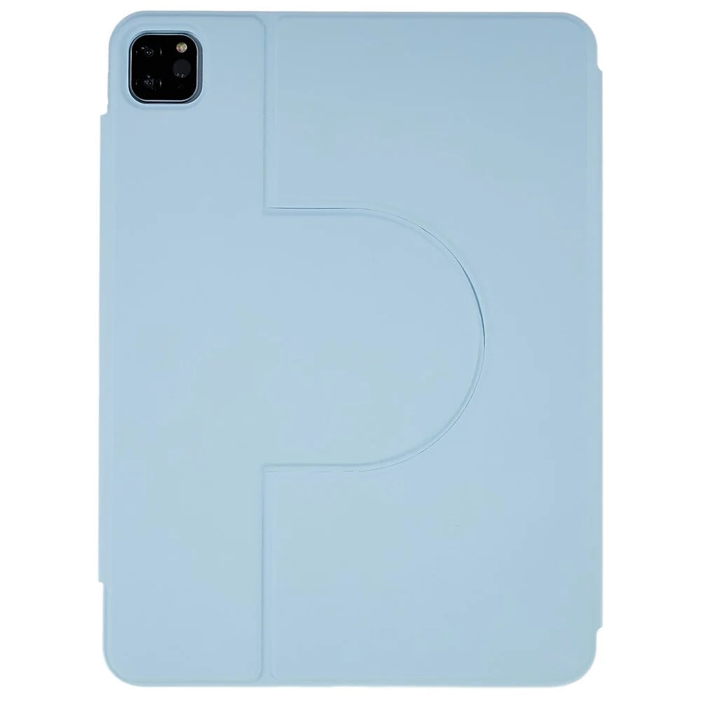 For iPad Pro 11 (2021) (2020) (2018) (2022) Skin-touch Shockproof Case 360-degree Rotating 2 in 1 Detachable Tablet Cover with Stand - Sky Blue - 4