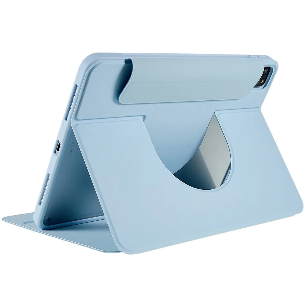 For iPad Pro 11 (2021) (2020) (2018) (2022) Skin-touch Shockproof Case 360-degree Rotating 2 in 1 Detachable Tablet Cover with Stand - Sky Blue - 6