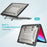 For MacBook Pro 13 inch (2020) PC + TPU Laptop Case Anti-scratch Full-Protection Notebook Cover with Supporting Feet - Black - 2