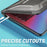 For MacBook Pro 13 inch (2020) PC + TPU Laptop Case Anti-scratch Full-Protection Notebook Cover with Supporting Feet - Black - 6