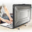 For MacBook Pro 13 inch (2020) PC + TPU Laptop Case Anti-scratch Full-Protection Notebook Cover with Supporting Feet - Black - 7