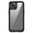 TPU + Acrylic Phone Case for iPhone 13 6.1 inch, Scratch-resistant Clear Cover with Independent PC Buttons - Black - 1
