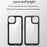 TPU + Acrylic Phone Case for iPhone 13 6.1 inch, Scratch-resistant Clear Cover with Independent PC Buttons - Black - 2
