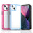 TPU + Acrylic Phone Case for iPhone 13 6.1 inch, Scratch-resistant Clear Cover with Independent PC Buttons - Black - 5