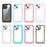 TPU + Acrylic Phone Case for iPhone 13 6.1 inch, Scratch-resistant Clear Cover with Independent PC Buttons - Black - 6