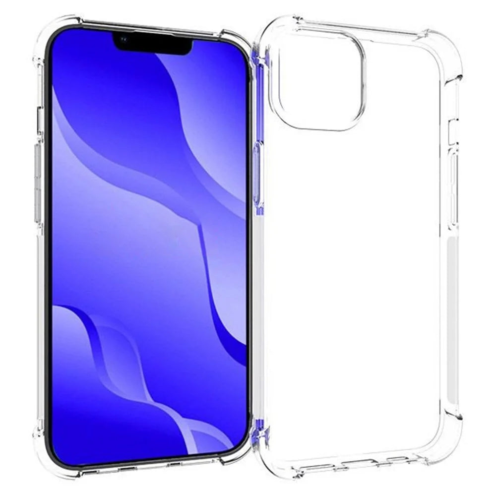 For iPhone 14 6.1 inch Thickened Four Corners Anti-drop TPU Cover Non-slip Phone Case - 1