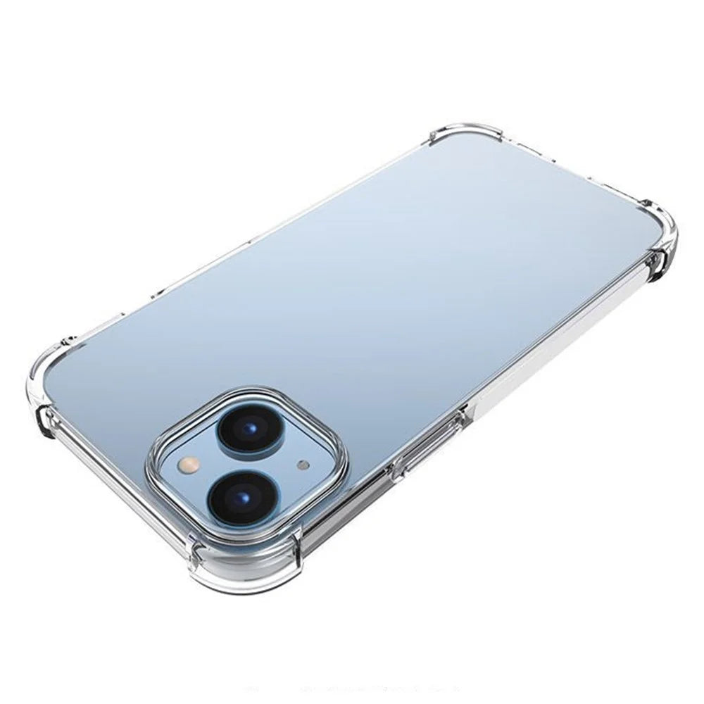 For iPhone 14 6.1 inch Thickened Four Corners Anti-drop TPU Cover Non-slip Phone Case - 4