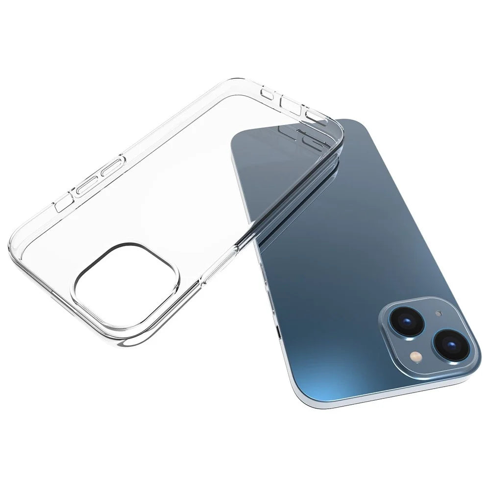 For iPhone 14 6.1 inch Crystal Clear Soft TPU Case Anti-scratch Protective Phone Cover - 6