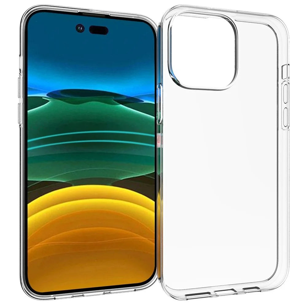 For iPhone 14 Pro Max 6.7 inch High Transparency Flexible TPU Case Protective Phone Cover - 1